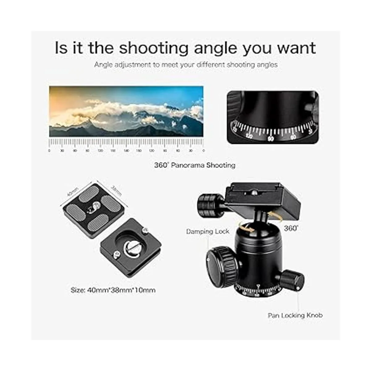 Koolehaoda Mini trípode portátil de aleación de aluminio_6