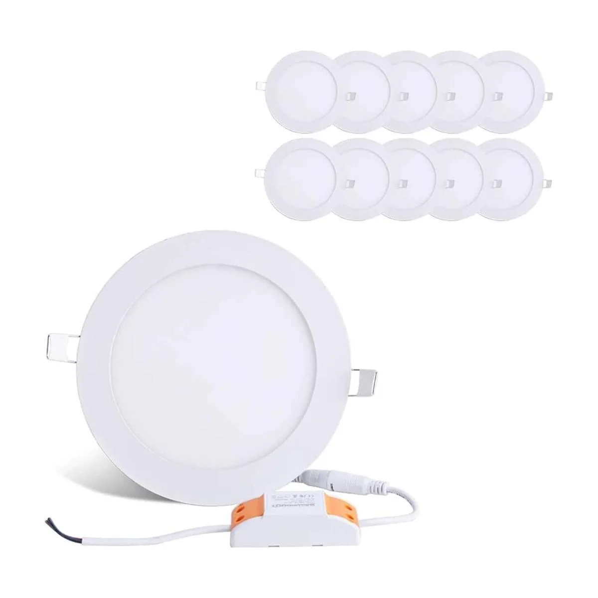 Lámpara de techo empotrada redonda ultrafina de 12 W y 6_1