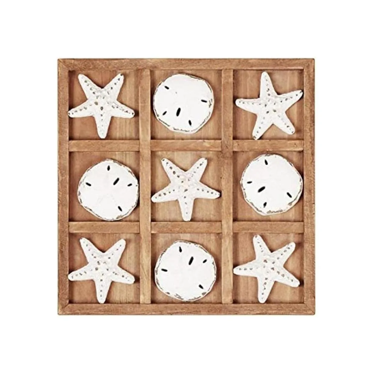 NIKKY HOME Juego de viaje de madera para playa Tic Tac_1