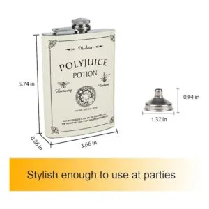 Mealivos Petaca de acero inoxidable de 8 onzas blanco_5