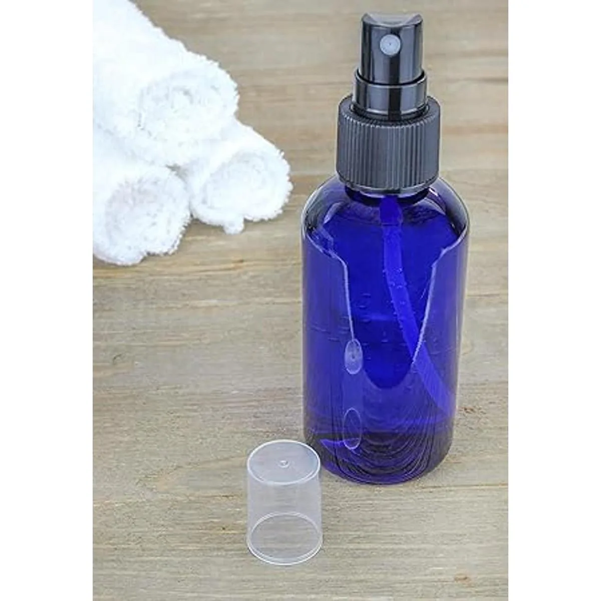 Botellas de espray de niebla fina de plástico azul de 4_4