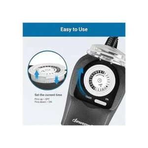 DEWENWILS Temporizador de exterior para luces impermeable_5