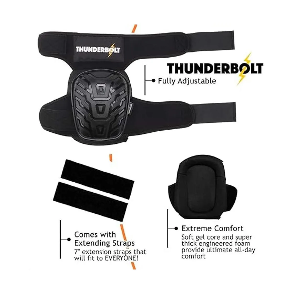 Rodilleras Thunderbolt de trabajo para construcción_3