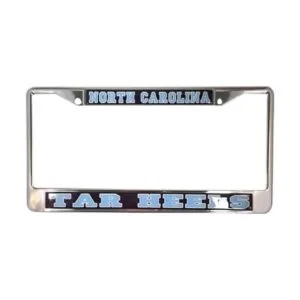 TECNOVO Marco de matrícula de metal plateado de la_1