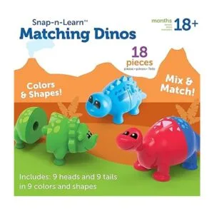Learning Resources SnapnLearn Matching Dinos Juguete de_6