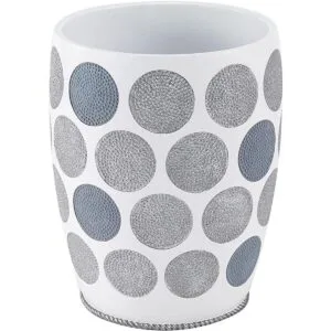 Avanti Linens 13870F WHT Cubo de basura decorativo color_1
