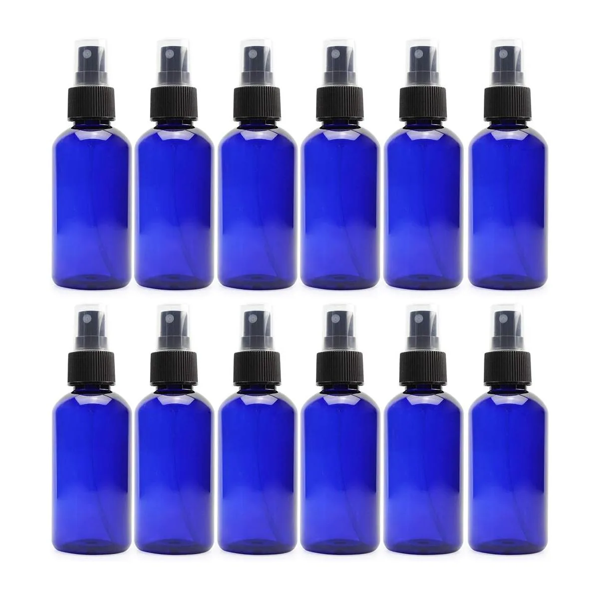 Botellas de espray de niebla fina de plástico azul de 4_1