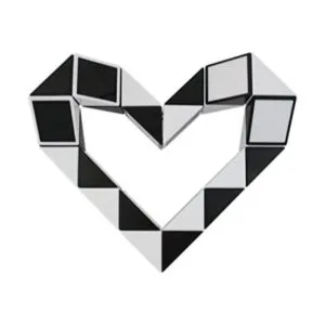 Mipartebo Magic Snake Cube Twist Puzzle de 24 cuñas Brain_1