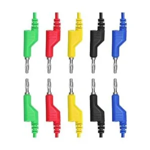 Sumnacon Juego de 5 cables de prueba de enchufe de plátano_4