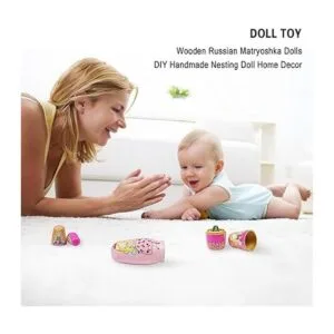 Muñecas anidadoras hechas a mano de madera rusa Matryoshka_4