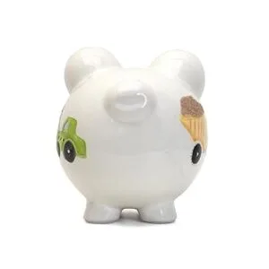 Child to Cherish Alcancía de cerámica para niños camión_3