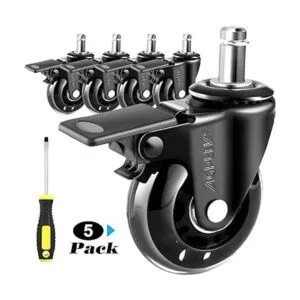 AGPTEK Ruedas para silla de oficina resistentes con_2