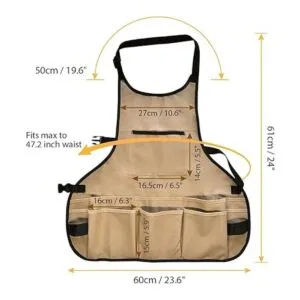 BOJECHER Delantal de jardín para hombres y mujeres con 14_2