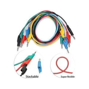 Sumnacon Juego de 5 cables de prueba de enchufe de plátano_3