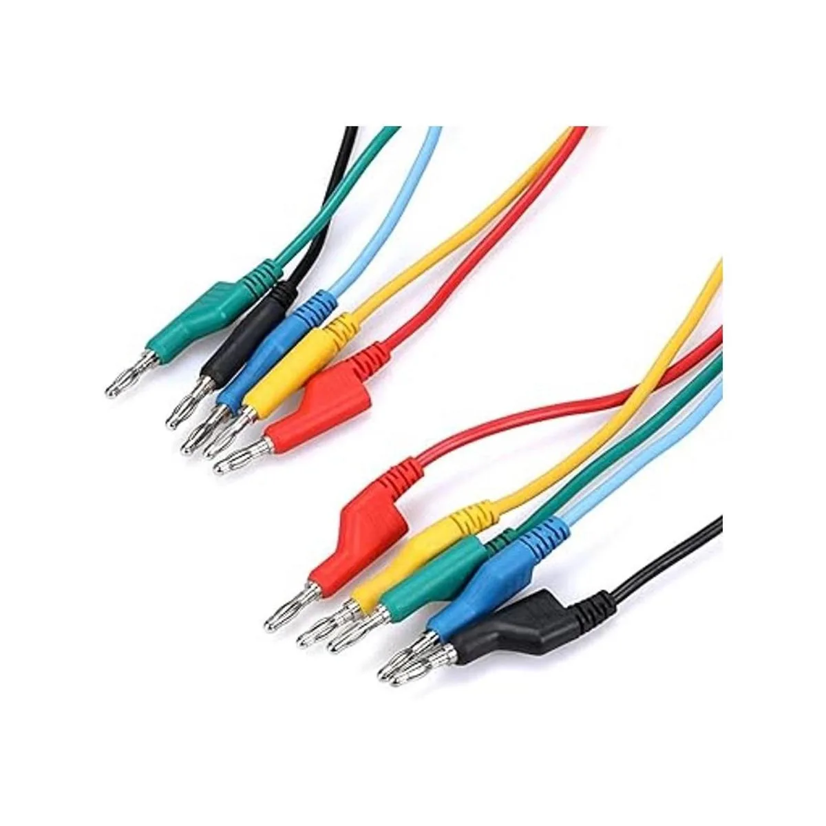 Sumnacon Juego de 5 cables de prueba de enchufe de plátano_5