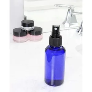 Botellas de espray de niebla fina de plástico azul de 4_2