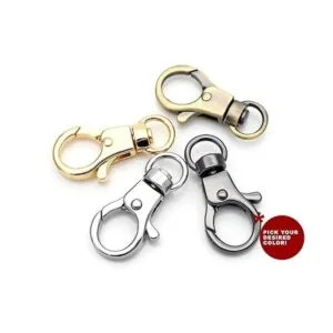 CRAFTMEMORE Gancho giratorio de calidad para llavero con_5