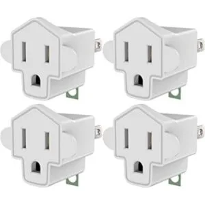 JACKYLED Clavija convertidora de 3 a 2 navajas adaptador_1