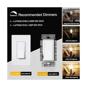 CRLight 6W LED bombillas de candelabro E12 base regulable_4