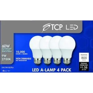 TCP L9A19N1027K4 Bombillas LED equivalentes a 60 W forma_4