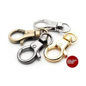 CRAFTMEMORE Gancho giratorio de calidad para llavero con_4