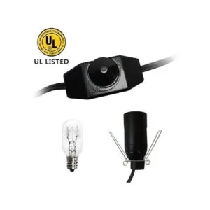 Haraqi Cable de lámpara de sal del Himalaya y bombilla con_2