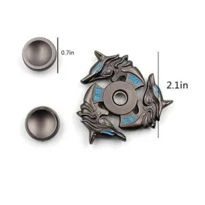 Mtele Fidget Spinner Metal Hand Spinner EDC ADHD Focus Toy_3