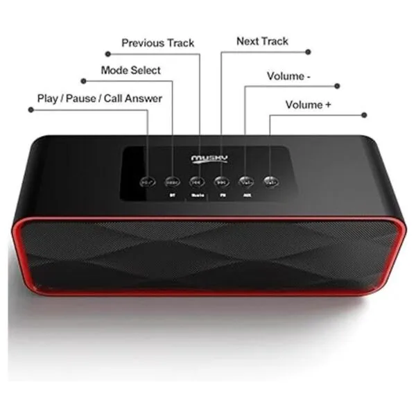 Altavoz estéreo Bluetooth inalámbrico portátil con potente_3