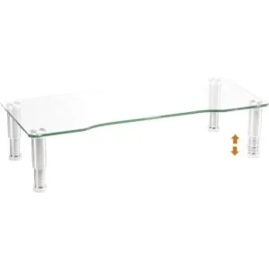 Elevador de monitor de computadora transparente con altura_1