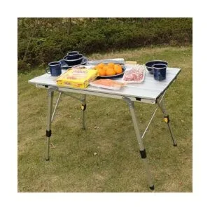 CampLand Mesa plegable ajustable de aluminio ligera_2