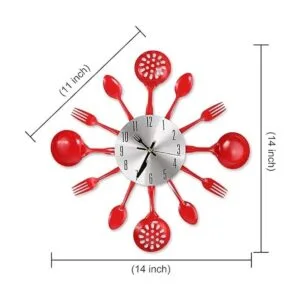 Cigera Reloj de pared de cubiertos de cocina de 14_2