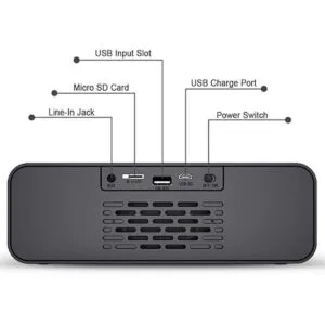 Altavoz estéreo Bluetooth inalámbrico portátil con potente_4