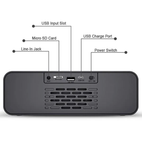 Altavoz estéreo Bluetooth inalámbrico portátil con potente_4