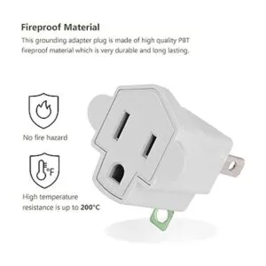 JACKYLED Clavija convertidora de 3 a 2 navajas adaptador_4