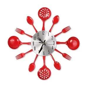 Cigera Reloj de pared de cubiertos de cocina de 14_1