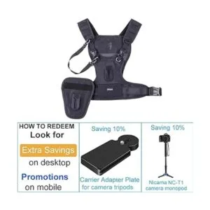Nicama Correa de cámara de doble hombro para dos cámaras_2