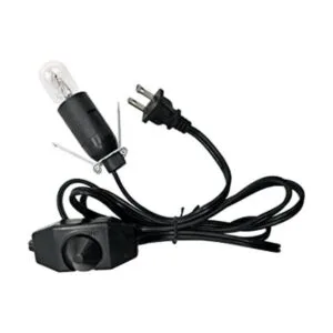 Haraqi Cable de lámpara de sal del Himalaya y bombilla con_1