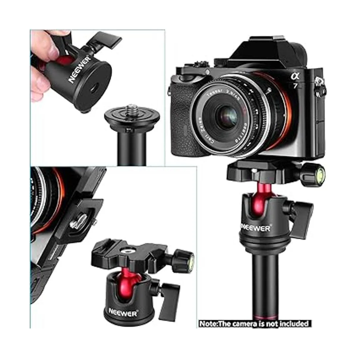 NEEWER Cabeza de trípode de cámara cabeza de bola_6