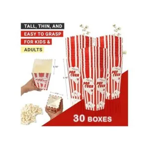 30 cajas de palomitas de maíz de 7.75 pulgadas de alto y_2