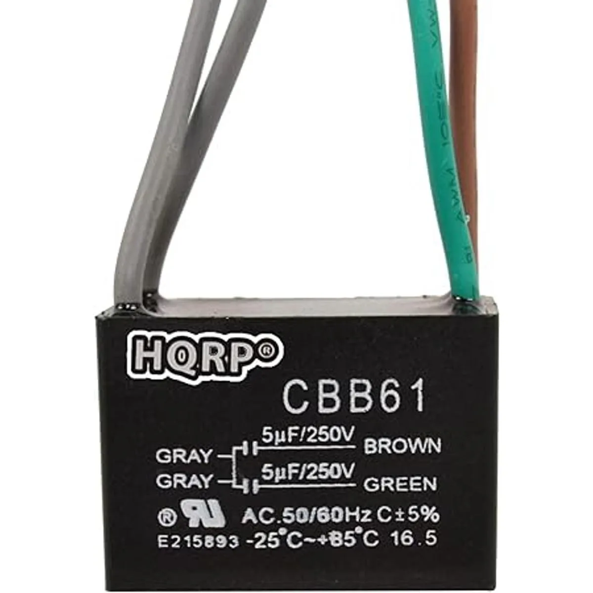 HQRP Kit de condensador de ventilador de techo CBB61_2