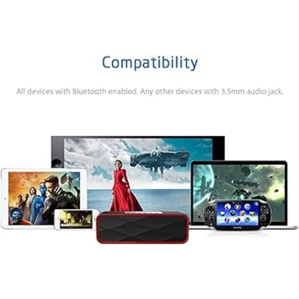 Altavoz estéreo Bluetooth inalámbrico portátil con potente_6