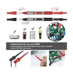 Juego de cables de prueba 22 en 1 multímetro con clips de_4