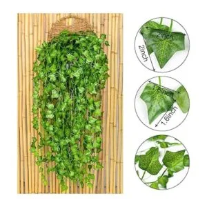 DearHouse Hiedra artificial y guirnalda de eucalipto Hojas_4