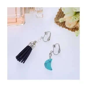 Bememo Paquete de 36 convertidores de aretes con clip con_5