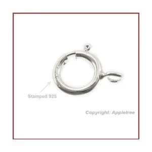 10 cierres de plata de ley maciza. Fabricado en Italia._7