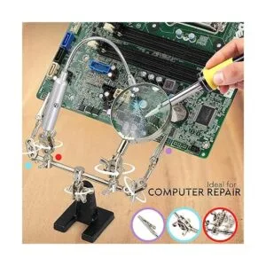 RamPro soporte con lupa de mano y cuello flexible con luz_6