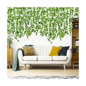 DearHouse Hiedra artificial y guirnalda de eucalipto Hojas_2