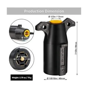 Spurtar Enchufe de remolque de 7 pines redondo de 7 vías_6