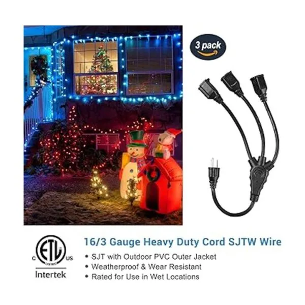 DEWENWILS Divisor de cable de extensión de luz de 18_2