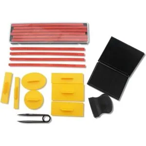Finex Kit de impresión de sellos de goma para bricolaje_4